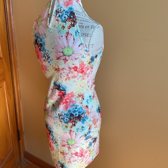 Parisian Collection Floral Halter Neck Dress Size M - Picture 4 of 8